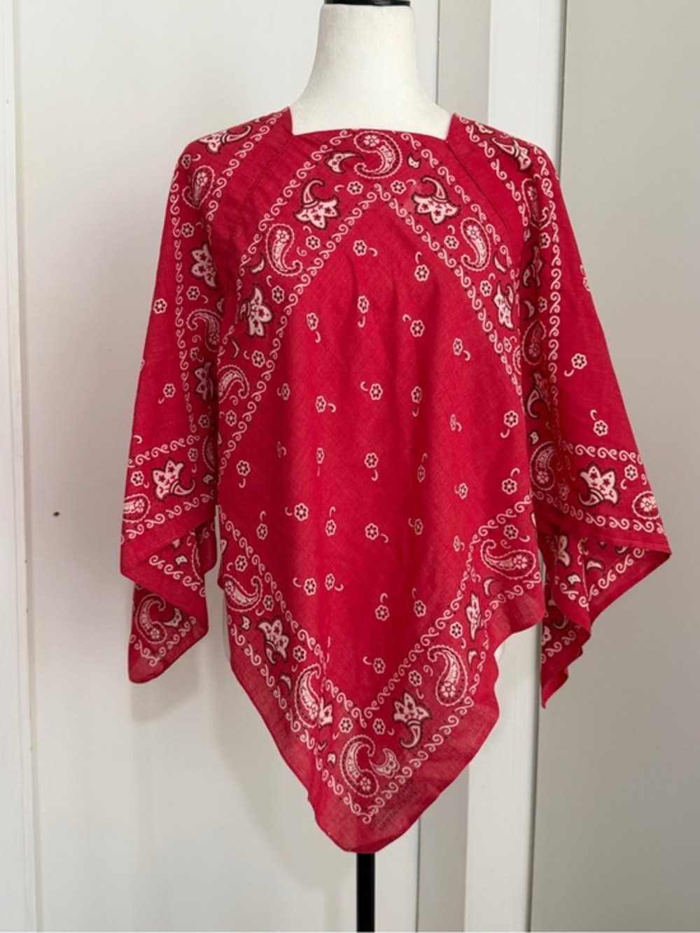 VTG 70s/80s WAMCRAFT RN 14193 Upcycled bandana top - one size